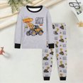 thumbnail image 2 of KPOPLK Boys Pajamas Set Pullover Cotton Sleepwear Cartoon Print Long Sleeve Top and Pants 2 Piece PJS Set for Kids 2-8 Years,Size 6-7 Years, 2 of 5