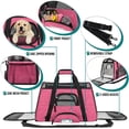 thumbnail image 3 of PetAmi Transportín para mascotas aprobado por la aerolínea para gatos, transportador de perros de lado suave para perros pequeños, suministros de viaje para gatos, accesorios para gatos de interior, b, 3 of 5