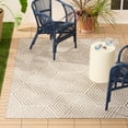 thumbnail image 2 of NICOLE MILLER NEW YORK Patio Country Ombre Geo Indoor Outdoor Area Rug, UV Fade Resistant, Low Pile, Beige/Cream, 7'9"x10'2", 2 of 10