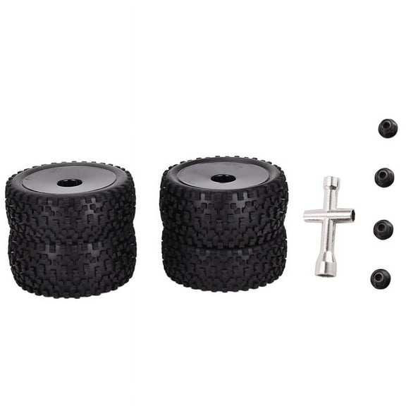 4Pcs 85mm Tires Wheel Tyre for 144001 124019 104001 RC Car Upgrade Parts 1/10 1/12 1/14 Scale Off Road Buggy,2