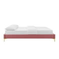 thumbnail image 4 of Modway Sutton King Performance Velvet Bed Frame in Dusty Rose, 4 of 7