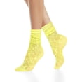 thumbnail image 4 of CHUNTIAN Sox Womens Girls Cute Fishnet Knee High Socks Colorful Hollow Out Sheer Mesh Slouch Socks Sexy Lace Knee Highs Gifts, 4 of 8