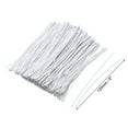 thumbnail image 2 of Uxcell 5 Inch Round Stronger Coated Iron Twist Ties White 500 Pack, 2 of 5