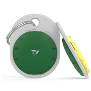 Vena [Dual Tone] Shockproof Hybrid PC + TPU Silicone Case, Dual Layer Skin [Secure Locking Mechanism] Cover for Apple AirTag with Key Ring for Keychain Backpack, Keys, Pet Collar