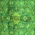 thumbnail image 1 of Ahgly Company Indoor Square Abstract Green Modern Area Rugs, 7' Square, 1 of 4