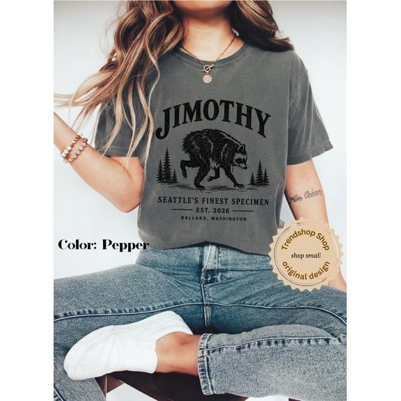 Jimothy Viral Raccoon T-Shirt | Short Spine Seattle Raccoon Shirt | Jimothy Trash Panda Tee | Viral Dwarf Raccoon T Shirt
