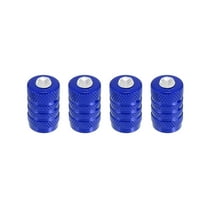 Motoforti Rhinestone Tire Valve Stem Caps Car Accessories Aluminum Alloy Blue 4pcs