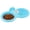 Blue, variant on M Buder Pet Dog Cat Puppy Double Bowl Hanging Food and Water Feeder For Crate Cage, Small Green 9.7 inches / 24.5 cm Detachable Plastic Dishwasher Safe Round Feeding Station Bowl
