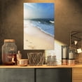 thumbnail image 1 of Clam Tropical Beach with Footprints - Large Seashore Canvas Print, 1 of 3