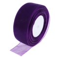 thumbnail image 1 of Cinta Sólida de Tul Soledad Carrete Envoltura de Regalos Manualidades Morado Oscuro Sheer Organza Ribbon, 1 of 8
