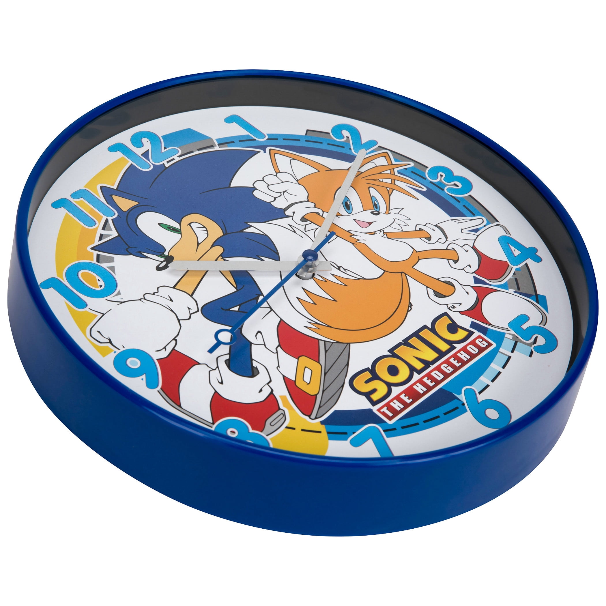 Sonic the Hedgehog and Tails Back to Back 12 Wall Clock