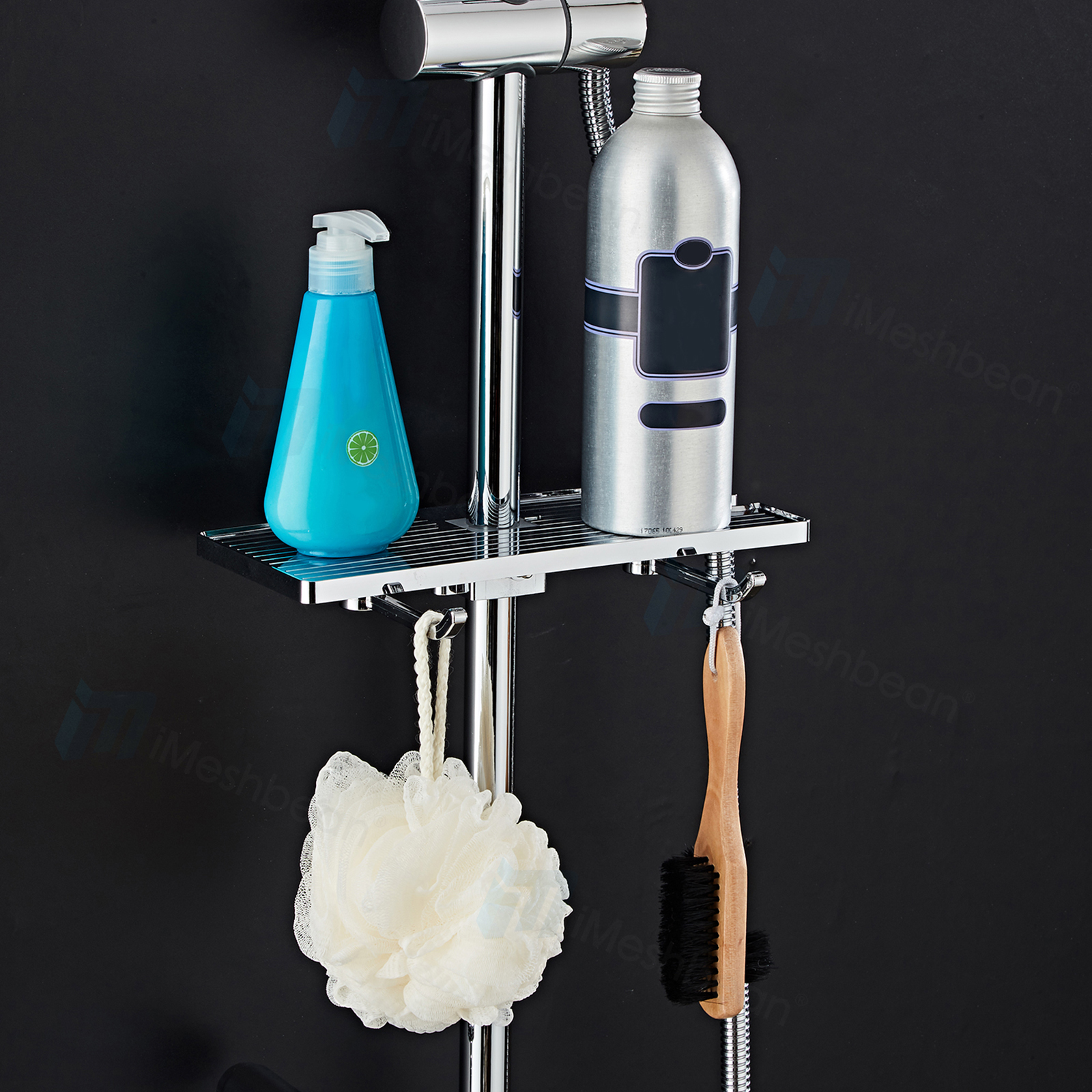 iMeshbean Luxury Shower Faucet Set Rainfall Shower Head Combo Set Wall Mounted Mixer Valve