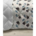 thumbnail image 3 of Snail Down Alternative Comforter, Botanic Garden Nature Themed Mosaic Looking Isolated Ornamental Colorful Shells, Microfiber Quilt for All Season, 5 Sizes, White Multicolor, by Ambesonne, 3 of 3