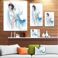 thumbnail image 4 of Design Art - Danseuse Femme en Robe Bleue, 4 of 4