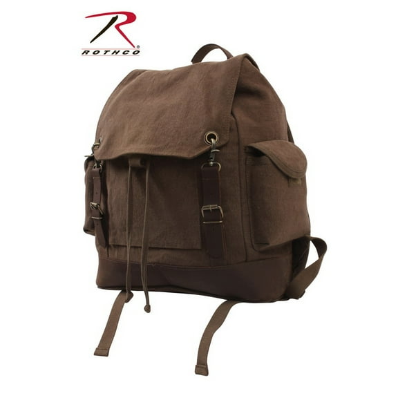 (Price/EA)Rothco 8704 Vintage Expedition Rucksack-Brown