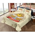 thumbnail image 4 of Ambesonne Emoji Fitted & Top Sheet Set with Shams, Octoberfest Prost Cheers Art, Cream and Mustard, 4 of 5