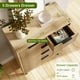 thumbnail image 4 of QinaQin Cómoda ondulada de 5 cajones para recámara, mueble alto de madera con amplio espacio de almacenamiento para dormitorio, sala, pasillo o clóset, 4 of 7
