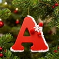 thumbnail image 4 of 26 Letter Ornaments for Christmas Tree Personalized A-Z Alphabet Hanging Decorations, Xmas Tree Hanging Pendants for Holiday Decor 2D, 4 of 4
