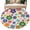 Blue, variant on Vintage Boho Floral Round Area Rug 3.3Ft Washable Circle Rugs for Dining Room Table, Yellow Pink Floral Bohemia Beige Non-Slip Carpet Floor Mats Indoor Outdoor Carpet Runner Aesthetic Home Decor