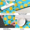 thumbnail image 3 of Yellow Lemon Fruit Slices Blue Pattern Kitchen Rug Mat,Kitchen Runner Rugs Non Skid Washable,Decorative Kitchen Floor Mats for Kitchen,Sink,Laundry,17"X47", 3 of 5