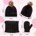 thumbnail image 3 of 3 En 1 Gorro Bufanda Guantes Tejidos Para Invierno Niña Niño, 3 of 7