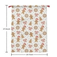 thumbnail image 6 of Christmas Bags Drawstring,White Christmas Gingerbread Man Pattern Large Xmas Christmas Gift Bags,Reusable for Xmas and New Year Party Favors and Supplies,27.6" X 19.7", 6 of 6