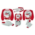 thumbnail image 1 of Pyjamas de Noël Assortis pour Famille Ensemble Pyjama Imprimé Père Noël Vêtements de Nuit pour Couples Enfants Bébé, 1 of 8