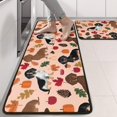 thumbnail image 2 of Kitchen Rugs Sets Of 2,Fall Dachshund and Pumpkin Anti Fatigue Kitchen Mat Rugs Non Slip Washable,Decorative Kitchen Floor Mats for Kitchen,Sink,Laundry,17"x47"+17"x47", 2 of 5