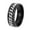 Black, variant on Kiplyki Fashion Stainless Steel Ring External Band Rotating Ring Wonderful Gift