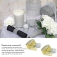 thumbnail image 4 of Matsuzay 2 rollos de diamantes de imitación envueltos en diamantes de imitación, decoración dorada y plateada, cristal cruzado, tul, regalo nupcial, Artesanía Oro Matsuzay HA075311-02, 4 of 6