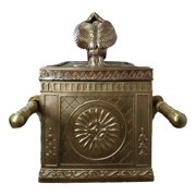 Ebros Gift Matte Gold Ark ofCovenant 24.25” Polyresin Sculpture