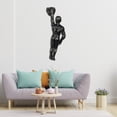thumbnail image 3 of 3 Piezas de Escultura de Resina Moderna Nórdica, Esculturas de Pared para Hombre de Escalada para Arte, Decoración para hogar, Cobre Negro perfecl Escultura para colgar en la pared, 3 of 7