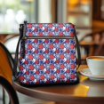 thumbnail image 3 of HELLHERO Waterproof Purse Satchel for Travel Daily, Adjustable Strap Smooth Zipper Women's Crossbody Shoulder Bag, Nautical Star Field, 3 of 7