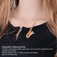 thumbnail image 3 of Broche Broche Musicale, Instrument de Musique Broche Forme de Saxophone Mode Réaliste Élégant Or Léger avec Boîte-Cadeau pour Mariage, 3 of 8