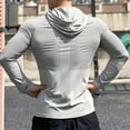 thumbnail image 5 of GZWYHT Mens Hoodies And Sweatshirts,Essentials Hoodie Men's Fitness Outdoor Running Autumn New Long Sleeve Clothes Slim Hooded Jumper Men Clothing,Men's Fashion Grey M, 5 of 7
