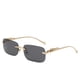 thumbnail image 2 of Gafas De Sol Rectangulares Sin Montura Retro Guepardo Decoración Transparente Océano Lente Para Hombres UV400, 2 of 4