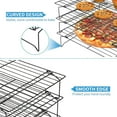 thumbnail image 4 of NOGIS 3-Tier Collapsible Cooling Rack Non-Stick Stackable Baking Rack Wire Cooking Rack Oven Rack Cookie Rack for Cooking, Baking, Cooling, Roasting and Grilling, Adjustable & Foldable, 4 of 7