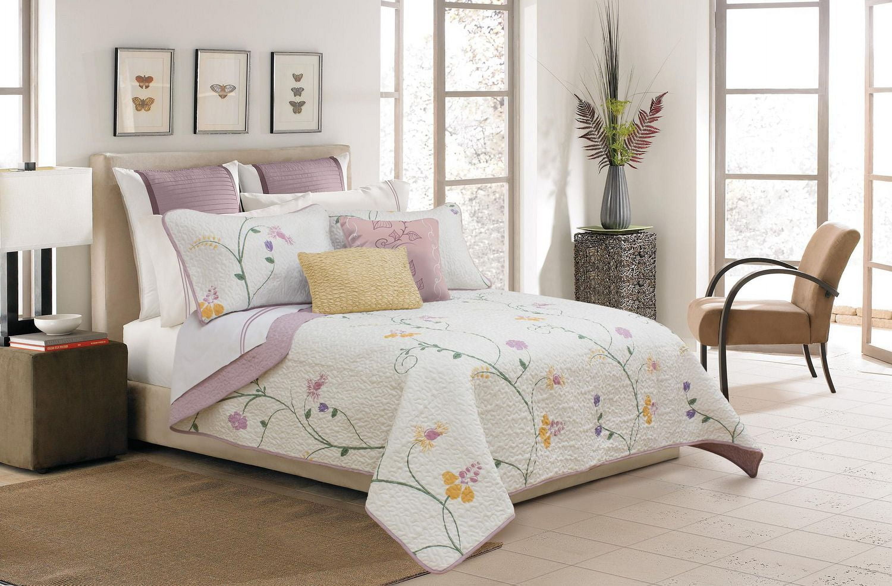 Safdie & Co. Home Deluxe Collection Multi Color 100% Polyester Quilt Set