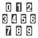 thumbnail image 1 of Mareador de puntaje Sports SporeToard, Números 0-9, tarjetas de flip de puntaje manual, puntaje de fútbol con tarjetas de número de fútbol tenis bola gris, 1 of 8