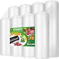 ATSAMFR 8 Pack 8"x20'(4Rolls) and 11"x20' (4Rolls) Vacuum Sealer Rolls,Seal a Meal Vacuum Seal Bags