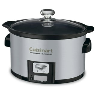 Kenmore 5 Quart Slow Cooker, Black and Grey, Compact Countertop Cooking,  Warm, Braise, Simmer, Sous Vide, Stew, Soup, Curry, Chili, Fondue, Yogurt