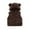 Brown, variant on Baby Boys Girls Winter Vest Zip Up Cute Soft Jackets 5 Apparel