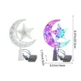 thumbnail image 3 of Glowing Christmas Tree Topper, LED Light-Up Moon and Star Decoration with 3 Color Options for Decor(A), 3 of 6