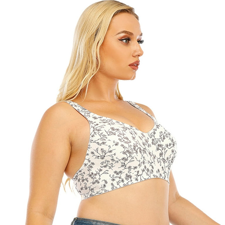 Promotion Clearance! Large Size Sports Print Bras Seamless Active