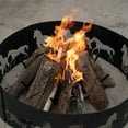 thumbnail image 7 of Blue Sky Outdoor Steel Decorative Fire Pit Ring, Horses, 36" x 12", 7 of 7