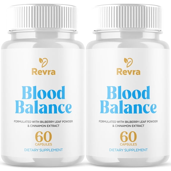Revra Blood Balance Support Pills Advanced Formula Vitamin Supplement 120 Capsules