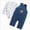 C53-Blue, variant on Toddler Boy Outfit Long Sleeve Sweatshirt And Pants Set Infant Baby Boy Fall Winter Clothes Blue 3-6 Months