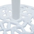 thumbnail image 4 of Base redonda para paraguas VidaXL, 12 kg, hierro fundido, color blanco, 48 x 33 cm, 4 of 6