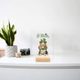 thumbnail image 3 of Happy St. Patrick’s Day Basset Hound with Green Hat Shamrocks Rainbow Acrylic Plaque Sign Ashwood Base Bassets Dog Breed Lovers Gifts Idea Home Desk Decor - 03007, 3 of 5