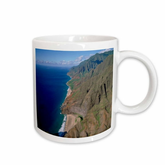 3drose, Napali Coast, Kauai, Hawaii - Us12 Dpb0636 - Douglas Peebles, 15oz Mug